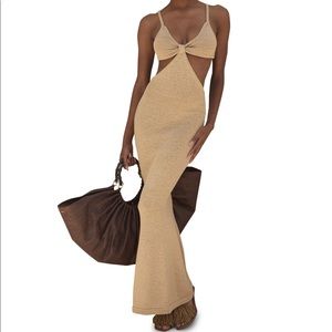 Cult Gaia Serita Cutout Dress, Sand, x-small